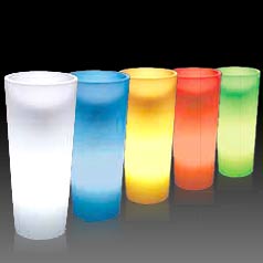 Pot rond lumineux rotomoule
